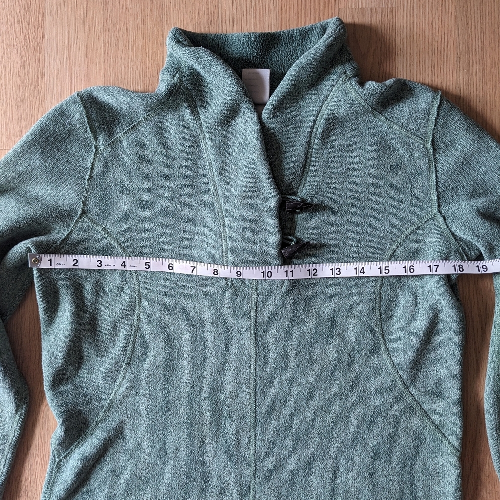 Women's North Face Green Fleece - Picture 2 of 5